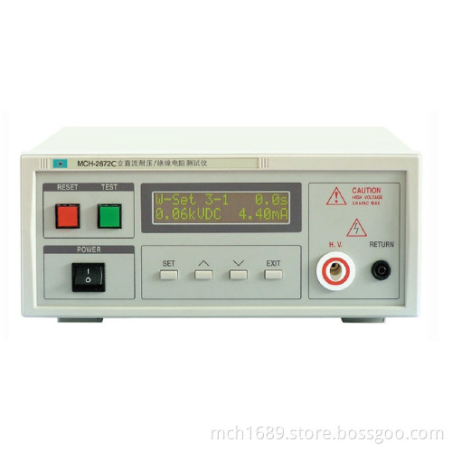 0~5000V LCD Display, Insulation Tester, Voltage Withstanding Tester, AC Voltage Withstanding/Insulation Tester (MCH-2672C)